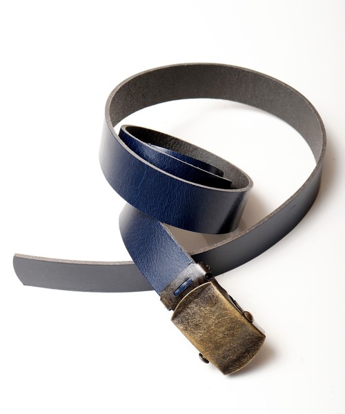 FUNALIVE（ファンアライブ）の「バッファローレザーナローベルト（ベルト・メンズ・ブラック/ブラウン/キャメル/レッド/ネイビー/ブラック系その他/レッド系その他/オリーブ/ブルー/ブラウン系その他2/ブラウン系その他/ライトブラウン・FREE）」の9枚目の写真