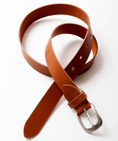 FUNALIVE（ファンアライブ）の「バッファローレザーナローベルト（ベルト・メンズ・ブラック/ブラウン/キャメル/レッド/ネイビー/ブラック系その他/レッド系その他/オリーブ/ブルー/ブラウン系その他2/ブラウン系その他/ライトブラウン・FREE）」の5枚目の写真