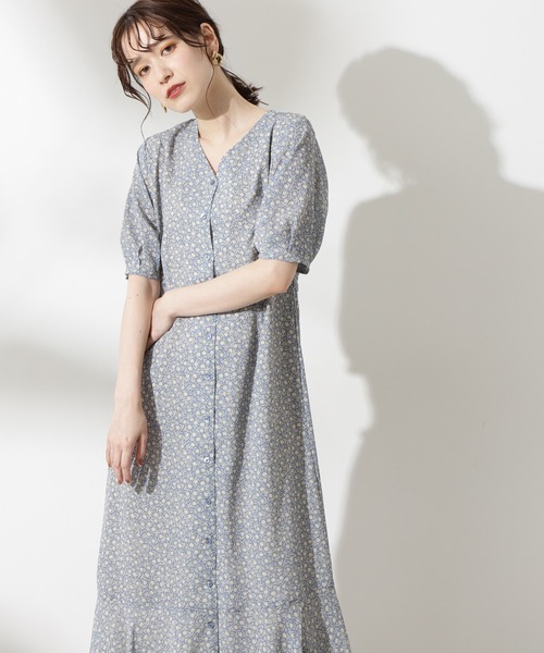 セール S Size Line バイカラーコバナプリントマキシワンピース ワンピース N N Natural Beauty Basic エヌエヌナチュラルビューティーベーシック のファッション通販 Zozotown