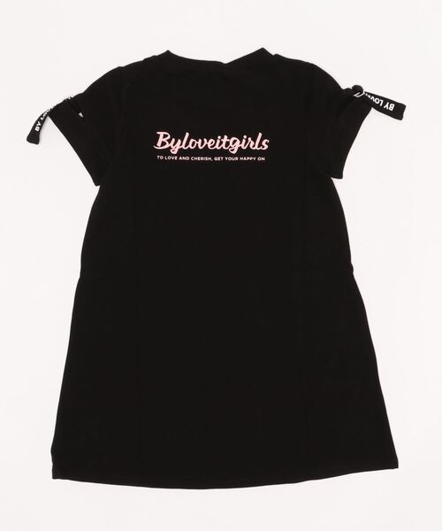 by LOVEiT（バイラビット）の「袖スリットパフェワンピース（ワンピース・キッズ・ブラック/ラベンダー/ホワイト・140cm/130cm/160cm/120cm/150cm）」の4枚目の写真