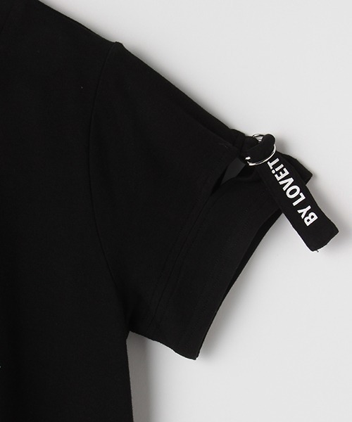 by LOVEiT（バイラビット）の「袖スリットパフェワンピース（ワンピース・キッズ・ブラック/ラベンダー/ホワイト・140cm/130cm/160cm/120cm/150cm）」の5枚目の写真