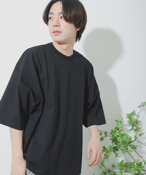 SENSE OF PLACE by URBAN RESEARCH（センスオブプレイスバイアーバンリサーチ）の「ショートレングスエクストラルーズTシャツ（Tシャツ/カットソー・メンズ・ホワイト/ブラック・ONE）」の5枚目の写真