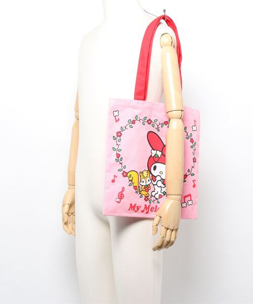 sanrio（サンリオ）の「【 Sanrio 】 カラートートバッグ (マイメロお花/クロミキュート)（トートバッグ・レディース・レッド/ピンク・FREE）」の5枚目の写真