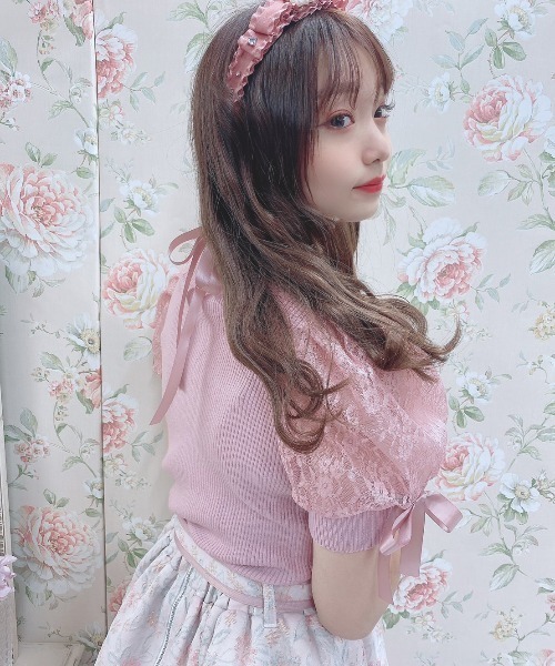 Swankiss(スワンキス)の「HB summer sleeve knit(ニット/セーター・レディース・ブラック/ピンク/グレー/ホワイト・FREE)」の15枚目の写真