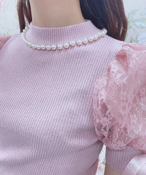 Swankiss(スワンキス)の「HB summer sleeve knit(ニット/セーター・レディース・ブラック/ピンク/グレー/ホワイト・FREE)」の16枚目の写真