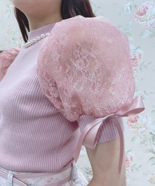 Swankiss(スワンキス)の「HB summer sleeve knit(ニット/セーター・レディース・ブラック/ピンク/グレー/ホワイト・FREE)」の17枚目の写真