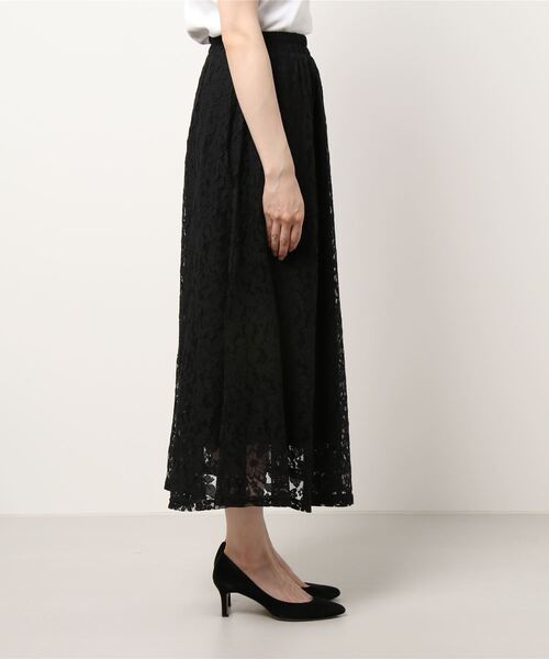 クミコ☆美品☆　レオナール　ロングスカート　黒　42 LEONARD - 極美品 LEONARD PARIS ロング丈 ミモレ丈 スリット