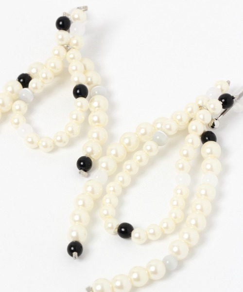 niko and...（ニコアンド）の「プチパール調アシメピアス（ピアス（両耳用）・レディース・ホワイト/その他2/その他1・0）」の6枚目の写真