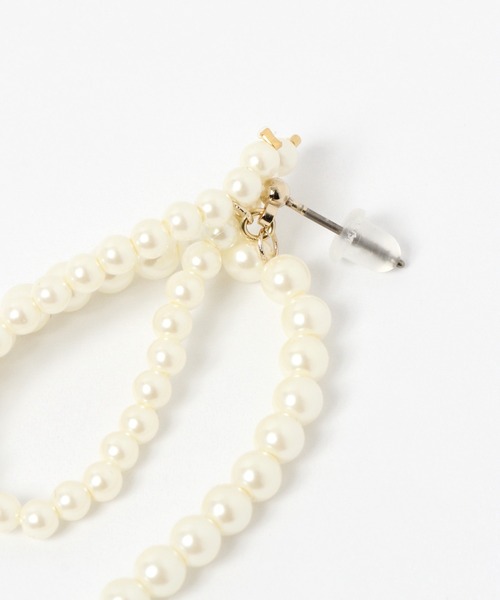 niko and...（ニコアンド）の「プチパール調アシメピアス（ピアス（両耳用）・レディース・ホワイト/その他2/その他1・0）」の7枚目の写真