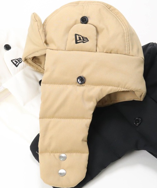 NEW ERA(ニューエラ)の「ニューエラ トラッパー 帽子(キャップ・メンズ・ホワイト/ブラック/ベージュ・M/L/XL)」の3枚目の写真