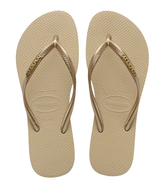 havaianas（ハワイアナス）の「havaianas (ハワイアナス) / Slim Logo Metallic サンダル ラバービーチサンダル（サンダル・レディース・ピンク系その他/ブラック×シルバー/ブラック×ゴールド/ゴールド系その他/ブラック×ピンク/ライトブルー/ピンク系その他2/グリーン/グレー/パープル/ゴールド/ダークブラウン・23/22/25.5/24.5）」の12枚目の写真