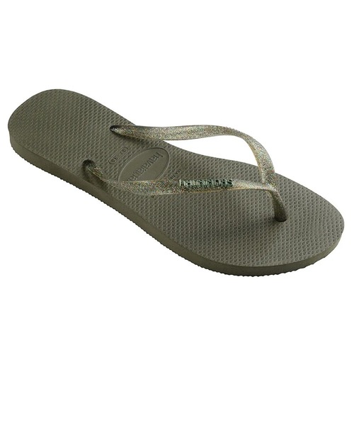 havaianas（ハワイアナス）の「havaianas (ハワイアナス) / Slim Logo Metallic サンダル ラバービーチサンダル（サンダル・レディース・ピンク系その他/ブラック×シルバー/ブラック×ゴールド/ゴールド系その他/ブラック×ピンク/ライトブルー/ピンク系その他2/グリーン/グレー/パープル/ゴールド/ダークブラウン・23/22/25.5/24.5）」の13枚目の写真