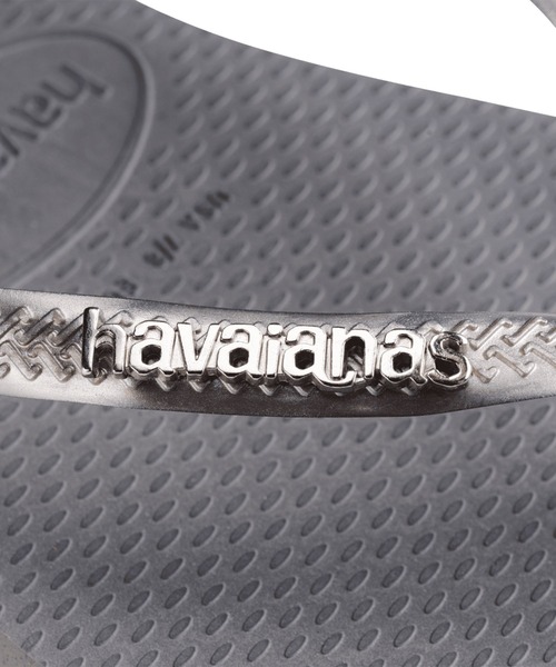 havaianas（ハワイアナス）の「havaianas (ハワイアナス) / Slim Logo Metallic サンダル ラバービーチサンダル（サンダル・レディース・ピンク系その他/ブラック×シルバー/ブラック×ゴールド/ゴールド系その他/ブラック×ピンク/ライトブルー/ピンク系その他2/グリーン/グレー/パープル/ゴールド/ダークブラウン・23/22/25.5/24.5）」の21枚目の写真