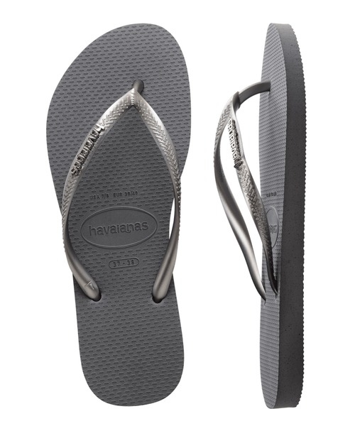 havaianas（ハワイアナス）の「havaianas (ハワイアナス) / Slim Logo Metallic サンダル ラバービーチサンダル（サンダル・レディース・ピンク系その他/ブラック×シルバー/ブラック×ゴールド/ゴールド系その他/ブラック×ピンク/ライトブルー/ピンク系その他2/グリーン/グレー/パープル/ゴールド/ダークブラウン・23/22/25.5/24.5）」の20枚目の写真