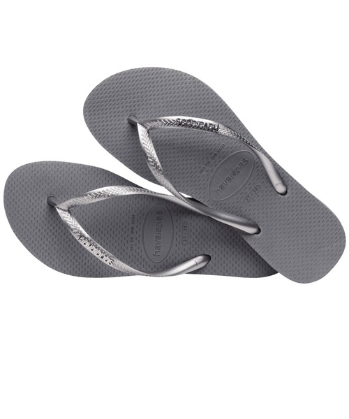 havaianas（ハワイアナス）の「havaianas (ハワイアナス) / Slim Logo Metallic サンダル ラバービーチサンダル（サンダル・レディース・ピンク系その他/ブラック×シルバー/ブラック×ゴールド/ゴールド系その他/ブラック×ピンク/ライトブルー/ピンク系その他2/グリーン/グレー/パープル/ゴールド/ダークブラウン・23/22/25.5/24.5）」の19枚目の写真