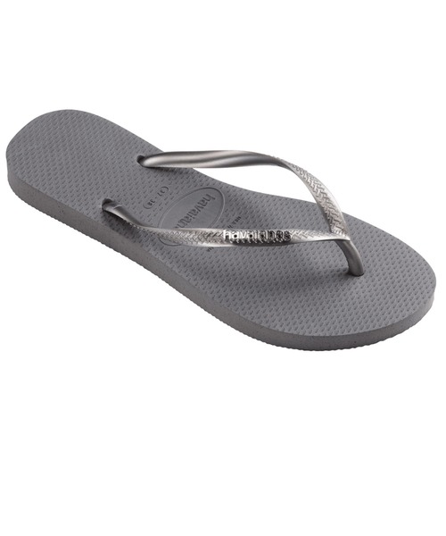 havaianas（ハワイアナス）の「havaianas (ハワイアナス) / Slim Logo Metallic サンダル ラバービーチサンダル（サンダル・レディース・ピンク系その他/ブラック×シルバー/ブラック×ゴールド/ゴールド系その他/ブラック×ピンク/ライトブルー/ピンク系その他2/グリーン/グレー/パープル/ゴールド/ダークブラウン・23/22/25.5/24.5）」の17枚目の写真