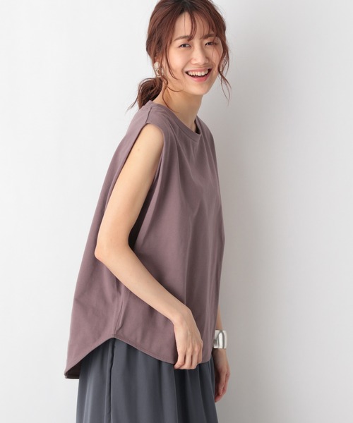 GLOBAL WORK(グローバルワーク)の「USAコットンフレンチスリーブ/950363(Tシャツ/カットソー・レディース・ブラック/その他/キャメル/ホワイト・MEDIUM/LARGE)」の3枚目の写真