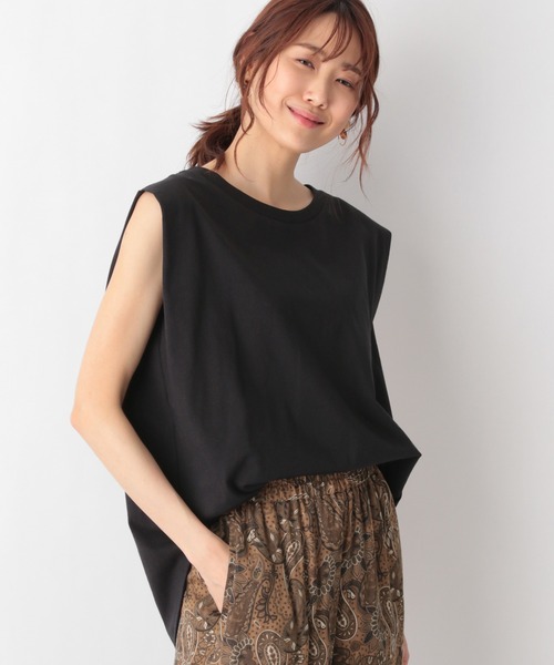 GLOBAL WORK(グローバルワーク)の「USAコットンフレンチスリーブ/950363(Tシャツ/カットソー・レディース・ブラック/その他/キャメル/ホワイト・MEDIUM/LARGE)」の2枚目の写真