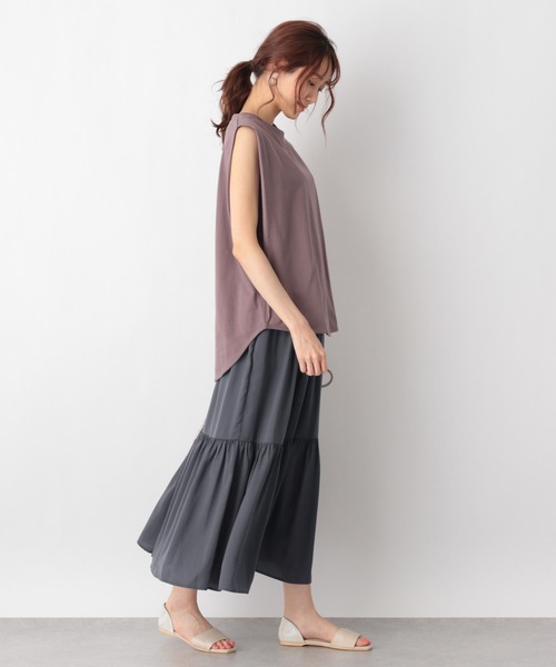 GLOBAL WORK(グローバルワーク)の「USAコットンフレンチスリーブ/950363(Tシャツ/カットソー・レディース・ブラック/その他/キャメル/ホワイト・MEDIUM/LARGE)」の11枚目の写真