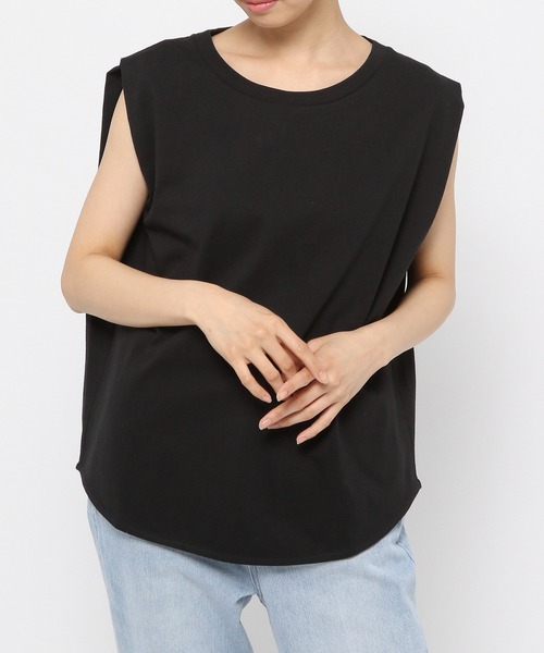 GLOBAL WORK(グローバルワーク)の「USAコットンフレンチスリーブ/950363(Tシャツ/カットソー・レディース・ブラック/その他/キャメル/ホワイト・MEDIUM/LARGE)」の7枚目の写真