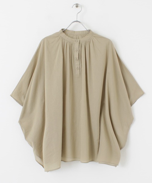 URBAN RESEARCH DOORS(アーバンリサーチドアーズ)の「コットンボイルチュニックブラウス(シャツ/ブラウス・レディース・ベージュ/ネイビー/オフホワイト/グリーン・ONE)」の15枚目の写真