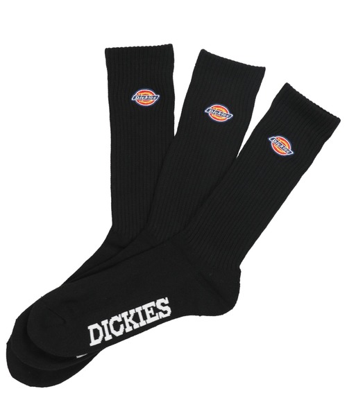 Dickies(ディッキーズ)の「【Dickies / ディッキーズ】3P ワンポイントロゴソックス(ソックス/靴下・メンズ・ホワイト/ブラック・ONESIZE)」の1枚目の写真