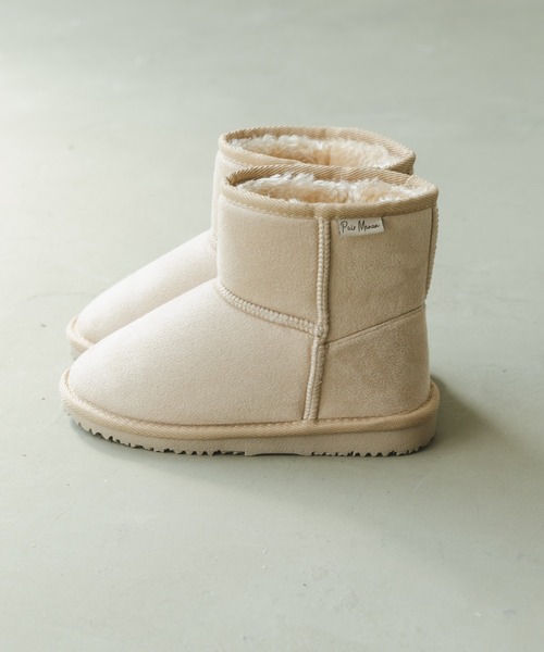 pairmanon（ペアマノン）の「ユニセックスムートンブーツ（ブーツ・キッズ・ブラック/モカ/グレイッシュベージュ・13/15 /16/19/18/21/23/14/17/20/22）」の3枚目の写真