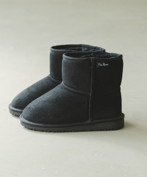 pairmanon（ペアマノン）の「ユニセックスムートンブーツ（ブーツ・キッズ・ブラック/モカ/グレイッシュベージュ・13/15 /16/19/18/21/23/14/17/20/22）」の2枚目の写真