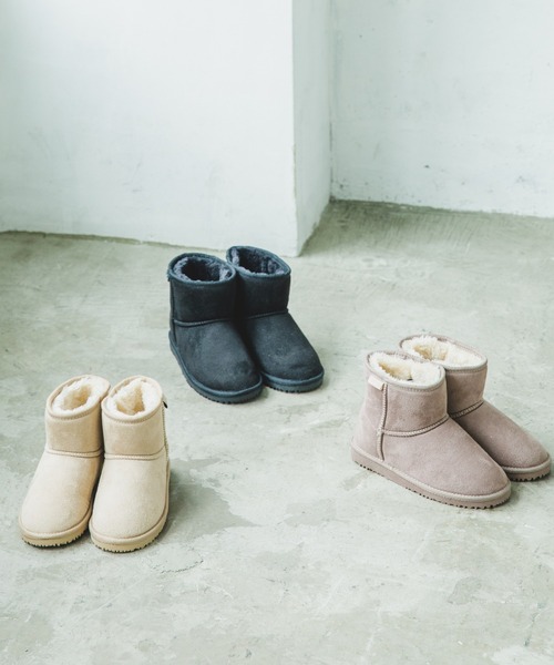 pairmanon（ペアマノン）の「ユニセックスムートンブーツ（ブーツ・キッズ・ブラック/モカ/グレイッシュベージュ・13/15 /16/19/18/21/23/14/17/20/22）」の10枚目の写真