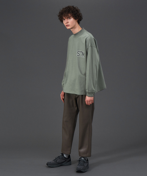 MYSELF ABAHOUSE（マイセルフアバハウス）の「【MYSELF ABAHOUSE】ネオレザー ワンタック スリム テーパード パンツ（その他パンツ・メンズ・グレイッシュベージュ/ブラック・46/48）」の19枚目の写真