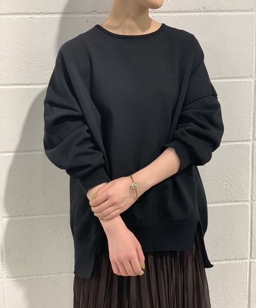 BEARDSLEY（ビアズリー）の「洗えるニット（ニット/セーター・レディース・ブラック/ベージュ・FREE）」の14枚目の写真