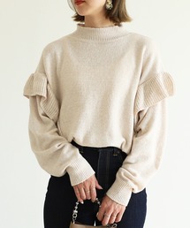 reca | 袖フリルニット(ニット/セーター)