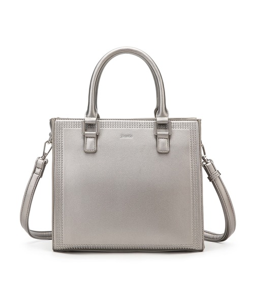 jouetie(ジュエティ)の「【jouetie/ジュエティ】マイクロスタッズ 両アオリポケットスクエアトートバッグ(トートバッグ・レディース・ブラック/アイボリー/ベージュ系その他/ダークグリーン/ゴールド/シルバー・FREE)」の17枚目の写真