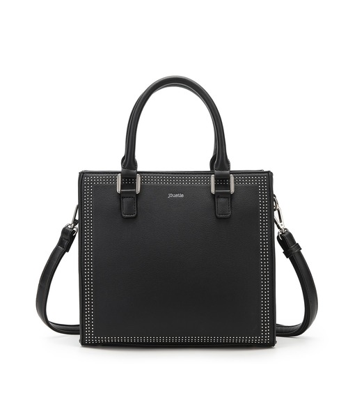 jouetie(ジュエティ)の「【jouetie/ジュエティ】マイクロスタッズ 両アオリポケットスクエアトートバッグ(トートバッグ・レディース・ブラック/アイボリー/ベージュ系その他/ダークグリーン/ゴールド/シルバー・FREE)」の15枚目の写真