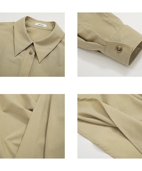 UNSPOKEN（アンスポクン）の「【UNSPOKEN】Asymmetry draped shirt UQ21S024（シャツ/ブラウス・レディース・ベージュ・M/S）」の15枚目の写真