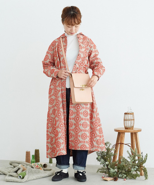 chambre de charme（シャンブルドゥシャーム）の「cdc leather　郵便バッグ（ショルダーバッグ・レディース・ブラック/ベージュ・FREE）」の15枚目の写真