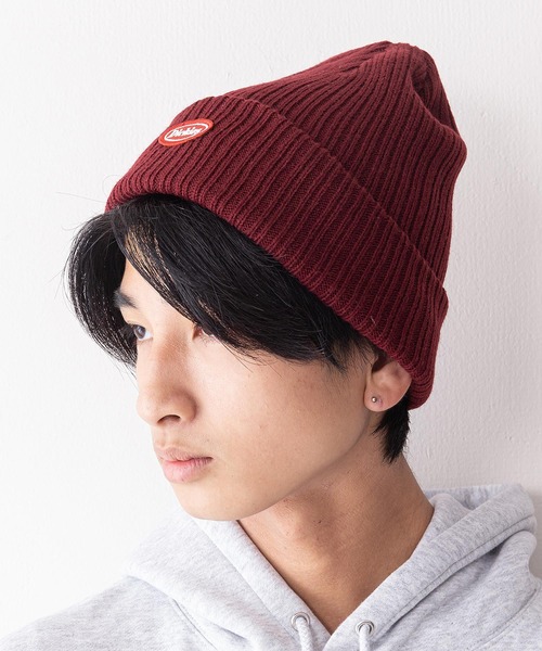 Dickies(ディッキーズ)の「【DICKIES/ディッキーズ】ワッペンニットキャップ ビーニー ワンポイントブランドロゴ(ニットキャップ/ビーニー・メンズ・カーキ/ブラック/ホワイト/ネイビー/グレー/ワイン/ブルー/オレンジ/レッド・FREE)」の15枚目の写真