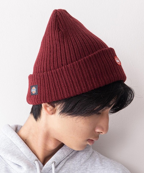Dickies(ディッキーズ)の「【DICKIES/ディッキーズ】ワッペンニットキャップ ビーニー ワンポイントブランドロゴ(ニットキャップ/ビーニー・メンズ・カーキ/ブラック/ホワイト/ネイビー/グレー/ワイン/ブルー/オレンジ/レッド・FREE)」の14枚目の写真