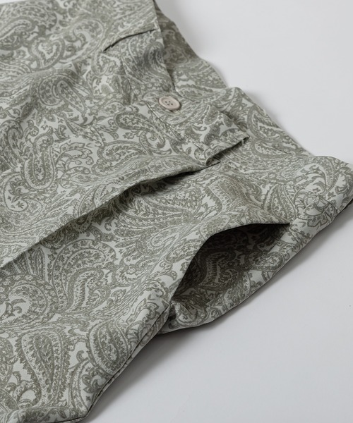 kutir（クティール）の「ペイズリー柄センタープレスパンツ（セットアップ着用可）（その他パンツ・メンズ・ブラック/オフホワイト/ダークブルー・SMALL/MEDIUM/LARGE）」の9枚目の写真