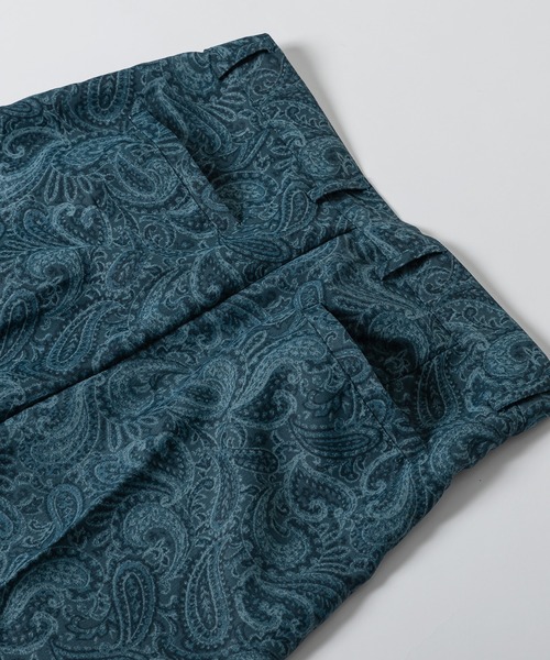 kutir（クティール）の「ペイズリー柄センタープレスパンツ（セットアップ着用可）（その他パンツ・メンズ・ブラック/オフホワイト/ダークブルー・SMALL/MEDIUM/LARGE）」の10枚目の写真