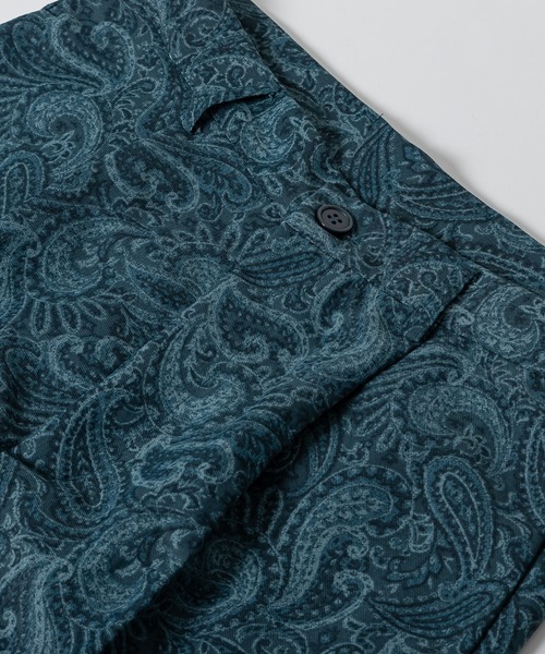 kutir（クティール）の「ペイズリー柄センタープレスパンツ（セットアップ着用可）（その他パンツ・メンズ・ブラック/オフホワイト/ダークブルー・SMALL/MEDIUM/LARGE）」の18枚目の写真