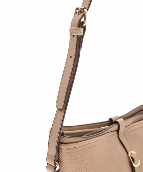 OFUON le MK(オフオンルエムケー)の「フェイクレザー ショルダー(ショルダーバッグ・レディース・ライトブラウン/ベージュ/ブラック・38)」の7枚目の写真