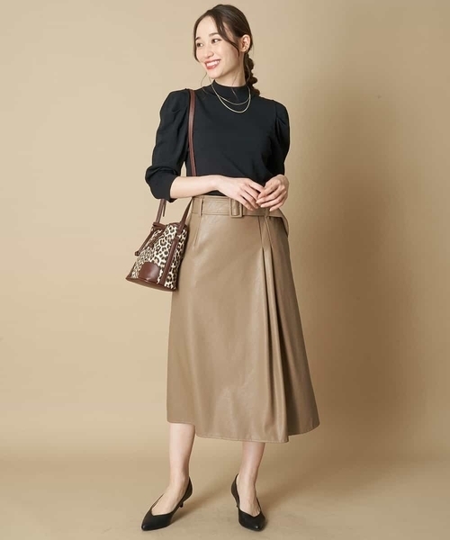 OFUON le MK(オフオンルエムケー)の「フェイクレザー ショルダー(ショルダーバッグ・レディース・ライトブラウン/ベージュ/ブラック・38)」の16枚目の写真