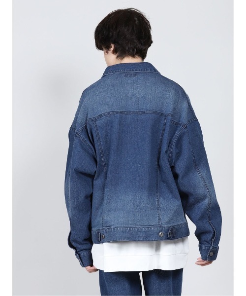 semantic design（セマンティックデザイン）の「セマンティックデザイン/semantic design  リサイクルコットン セットアップ デニムシャツジャケット （セットアップパンツございます）（デニムジャケット・メンズ・ブラック/ネイビー・MEDIUM/LARGE）」の10枚目の写真