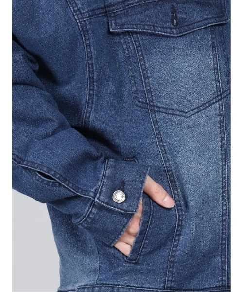 semantic design（セマンティックデザイン）の「セマンティックデザイン/semantic design  リサイクルコットン セットアップ デニムシャツジャケット （セットアップパンツございます）（デニムジャケット・メンズ・ブラック/ネイビー・MEDIUM/LARGE）」の11枚目の写真