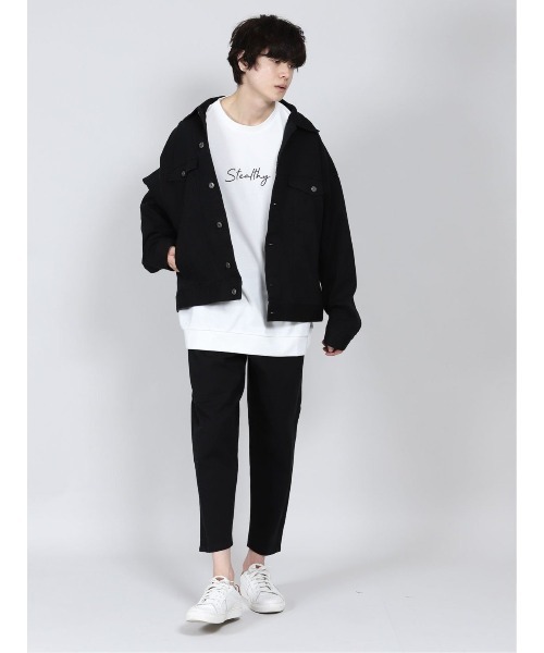 semantic design（セマンティックデザイン）の「セマンティックデザイン/semantic design  リサイクルコットン セットアップ デニムシャツジャケット （セットアップパンツございます）（デニムジャケット・メンズ・ブラック/ネイビー・MEDIUM/LARGE）」の17枚目の写真