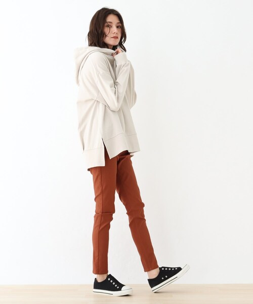 SHOO・LA・RUE(シューラルー)の「◆【USAコットン】フーディスウェット(パーカー・レディース・ブラウン系/ブラック/オフホワイト・04/03/02)」の10枚目の写真