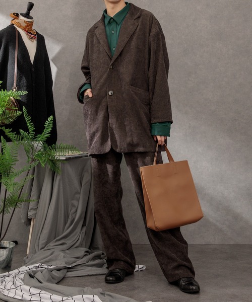 Adoon plain(アドーンプレーン)の「【Adoon plain】コーデュロイパンツ(セットアップ可能)(その他パンツ・メンズ・ブラック/ブラウン/ブルー・MEDIUM/LARGE)」の14枚目の写真