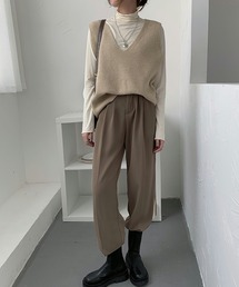 ベーシックVネックベスト