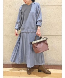 Te chichi TERRASSE | セーラーカラーニットセットアップ(ワンピース)